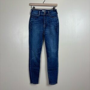 True‎ Religion Jeans Womens 28W Blue Caia High Rise Skinny Whiskered 5 Pocket